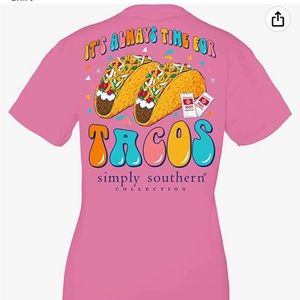 Simply Southern T-Shirt Brand New Short Sleeve Taco Large